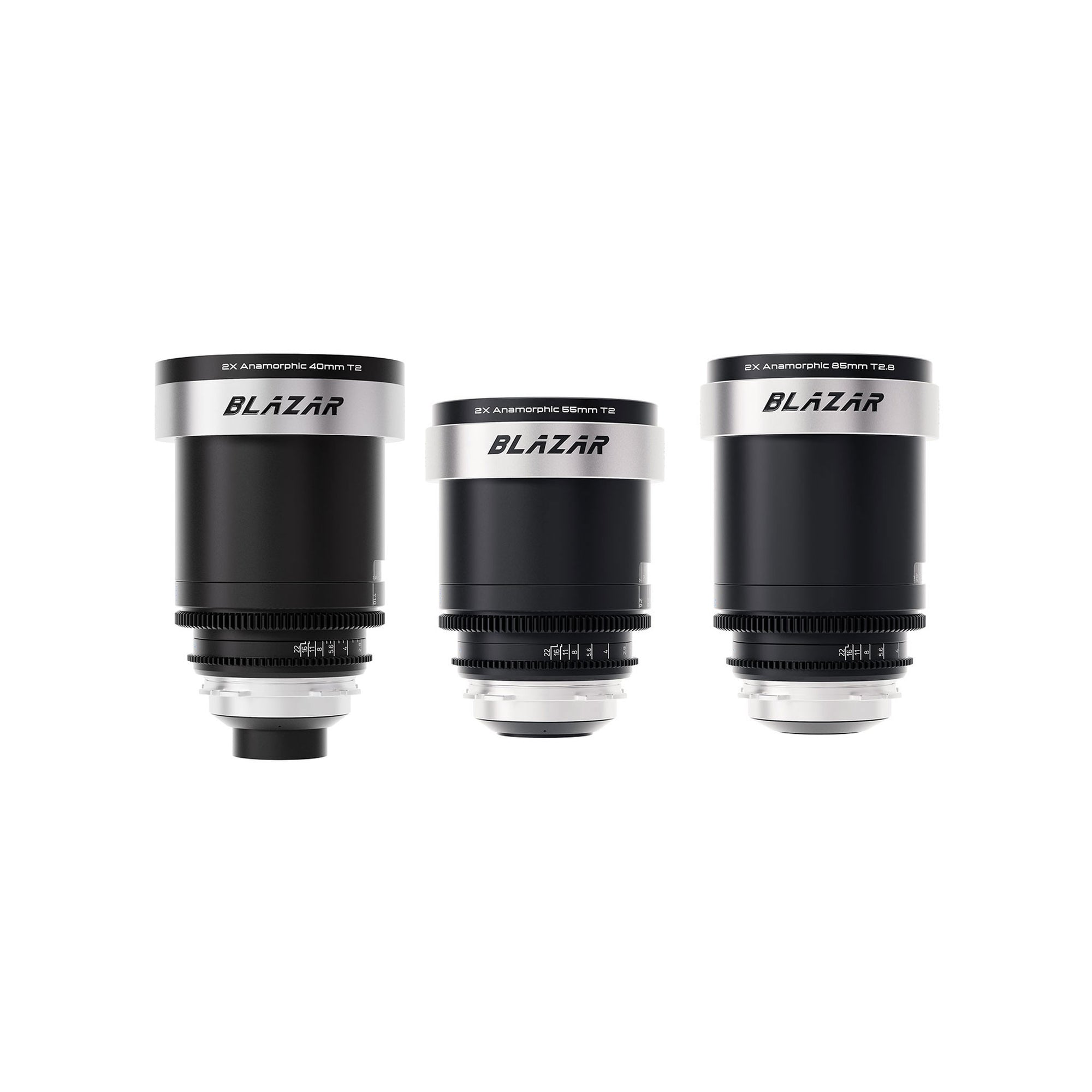 Cato 2X Full Frame Anamorphic 40/55/85mm 3-lens Set