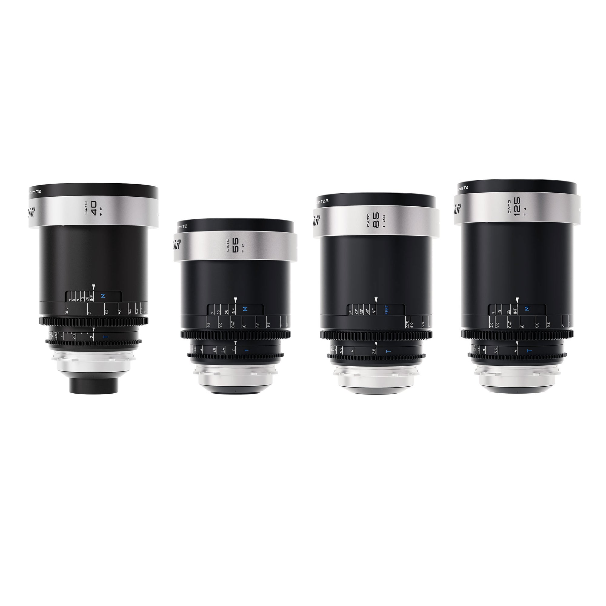 Cato 2X Full Frame Anamorphic 40/55/85/125mm 4-lens Set